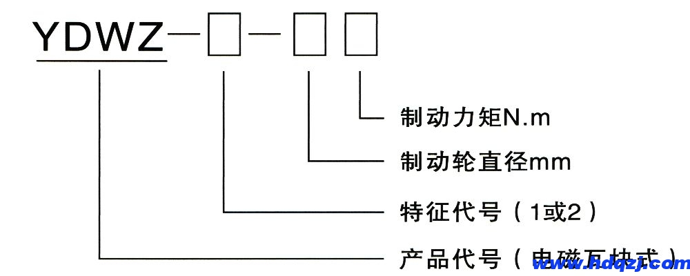 YDWZ系列節(jié)能長行程制動(dòng)器型號(hào)意義 YDWZ系列節(jié)能長行程制動(dòng)器型號(hào)意義